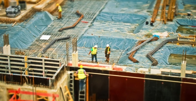 workers on building site