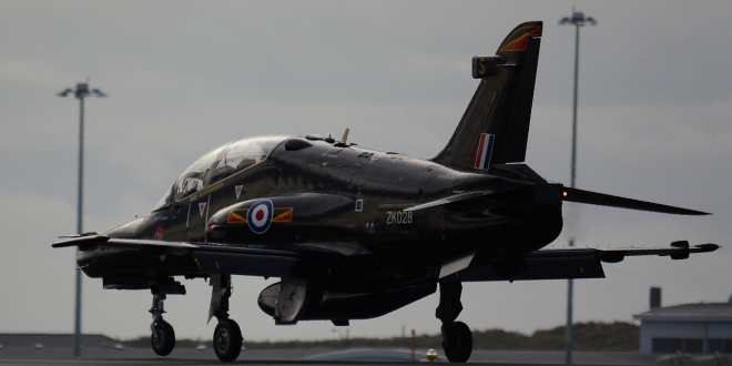 Hawk trainer jet at RAF Leeming